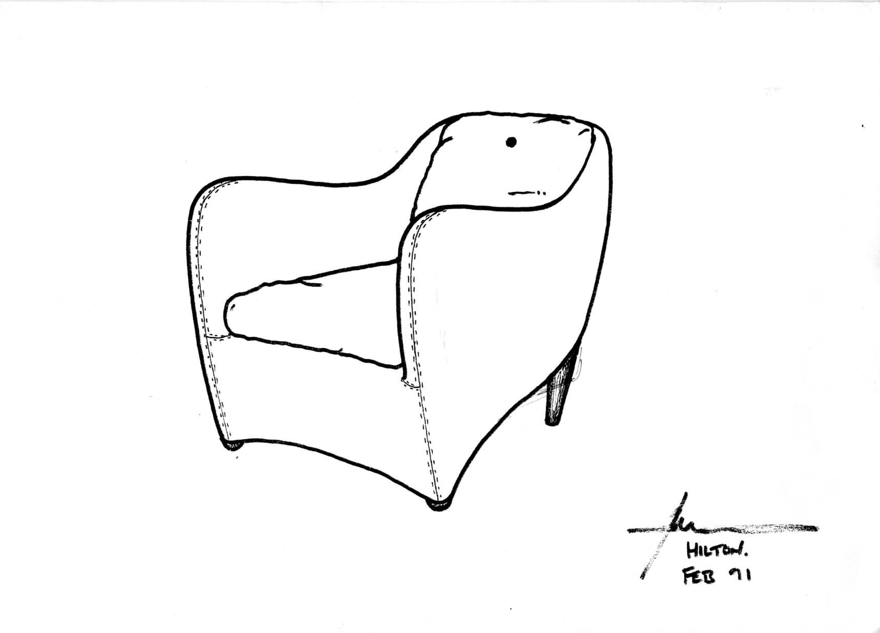 1991 Balzac drawing