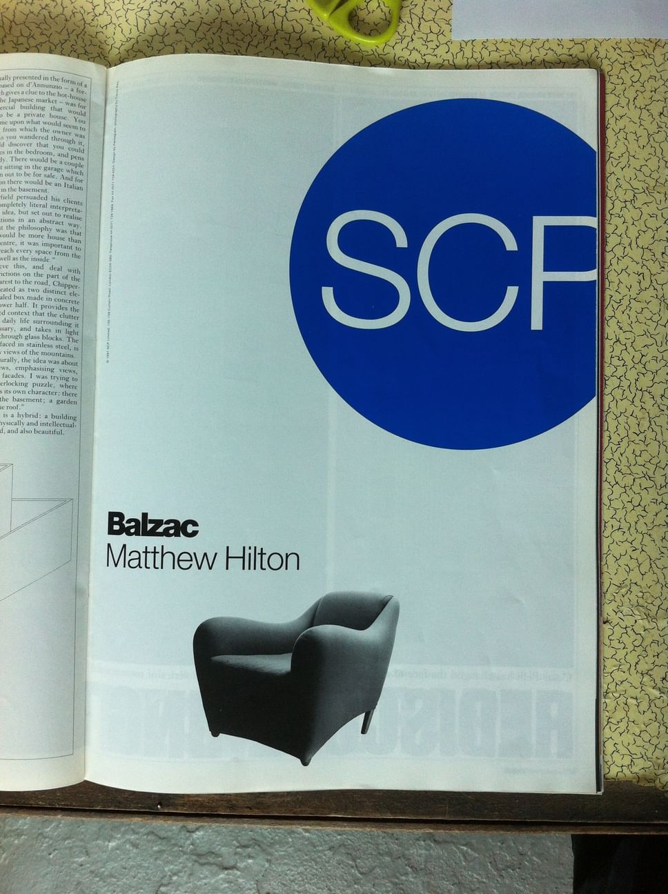 1991 Blueprint Nov Designed by Pentagram Balzac SCP