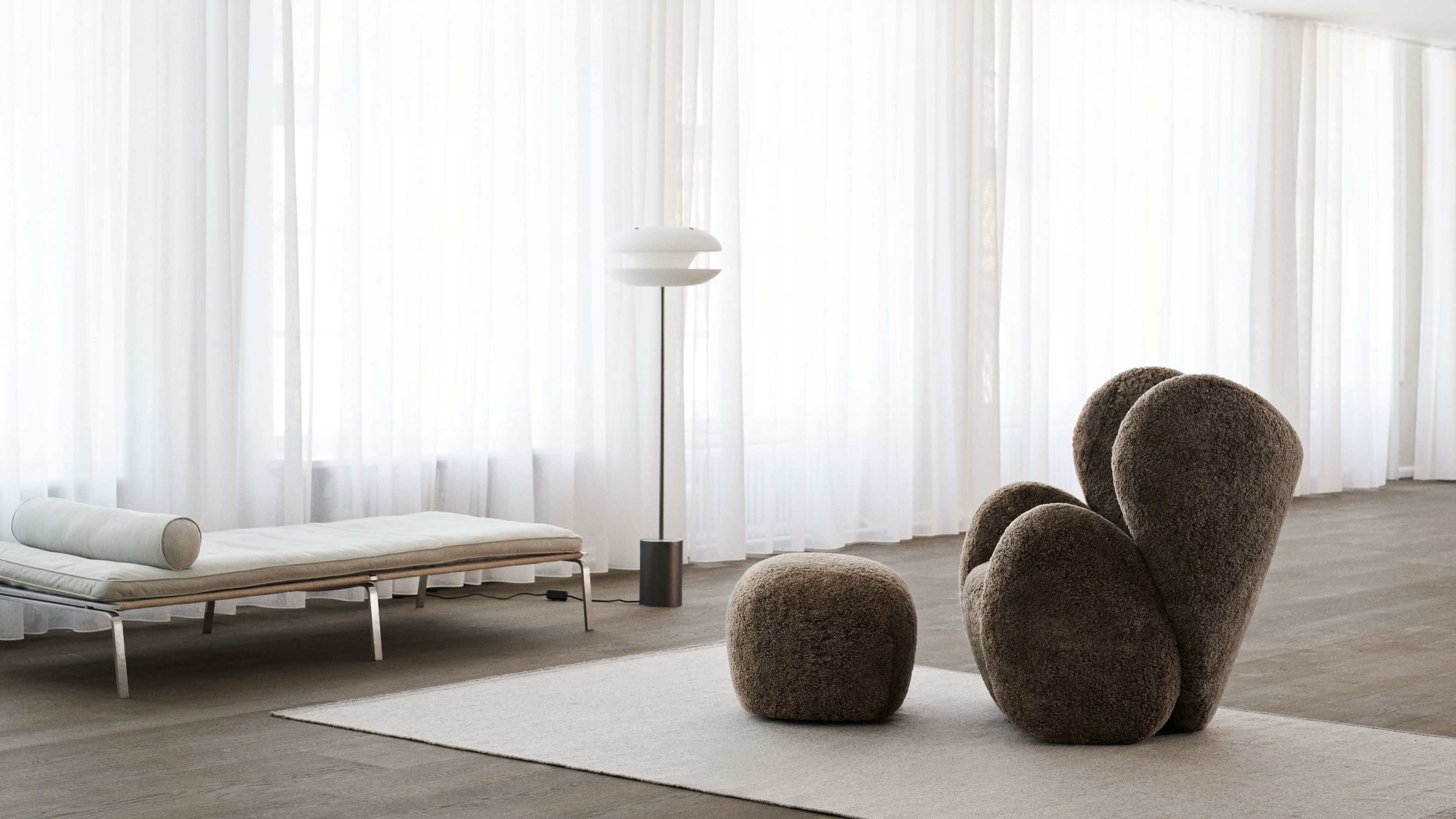 Material pictured is NEW sheepskin in Camel
