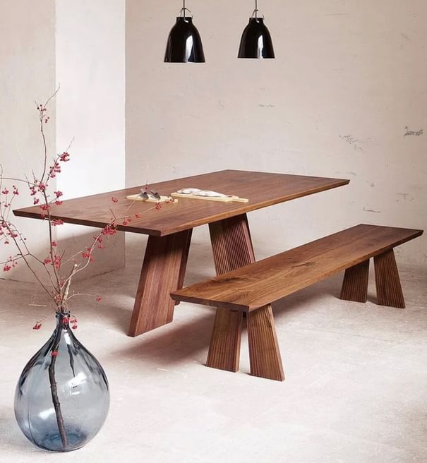 Conde House Hakama Dining Table Walnut