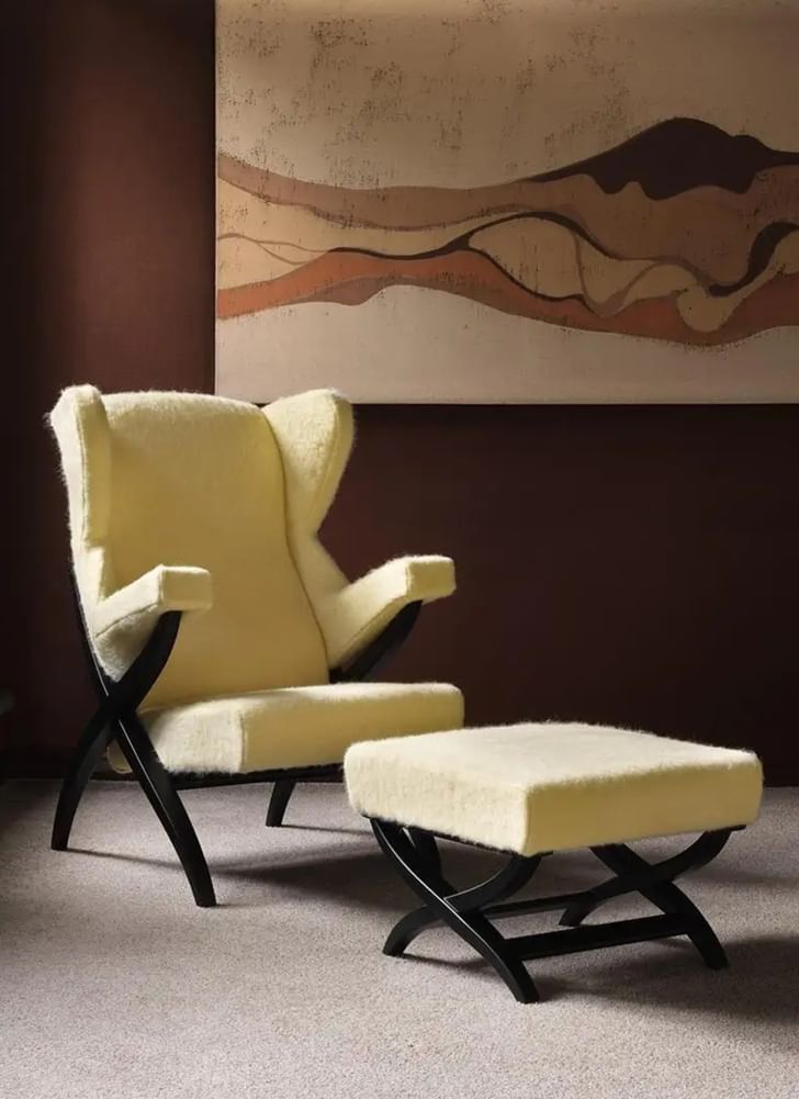 Arflex Fiorenza Armchair Fuzzy Yellow