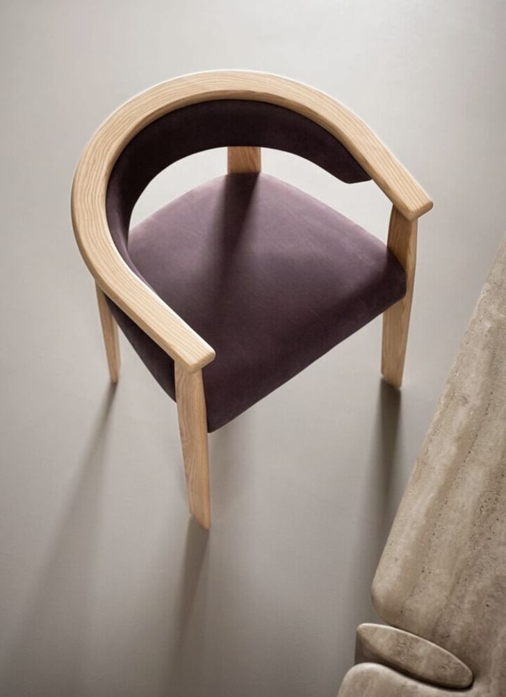 Baxter Afra Dining Chair Purple