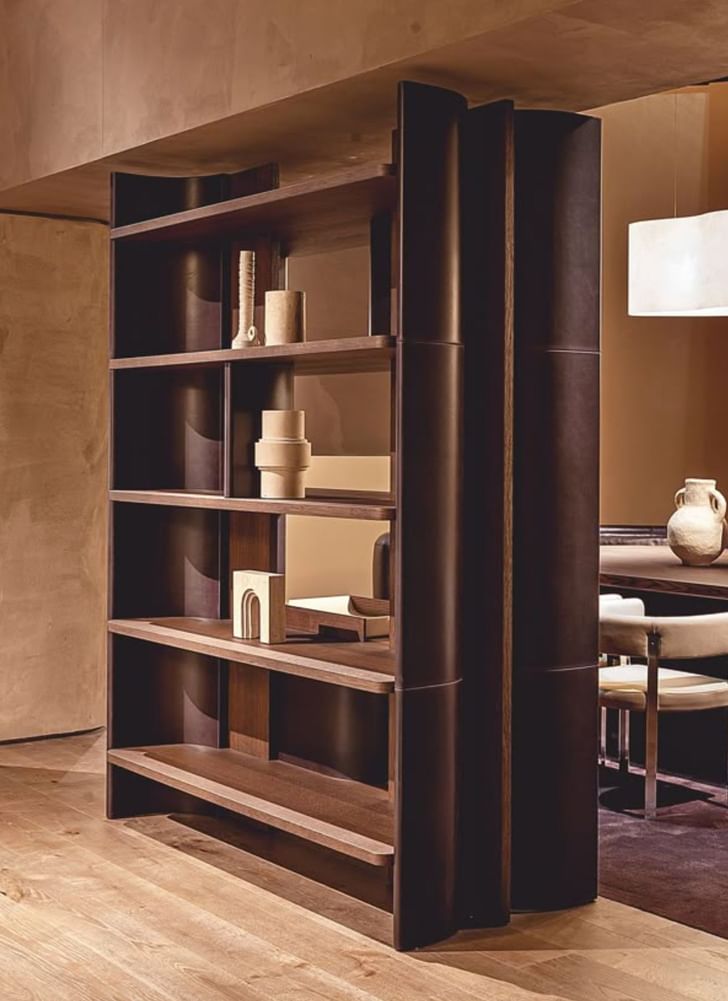 Baxter Joni Leather Freestanding Bookcase