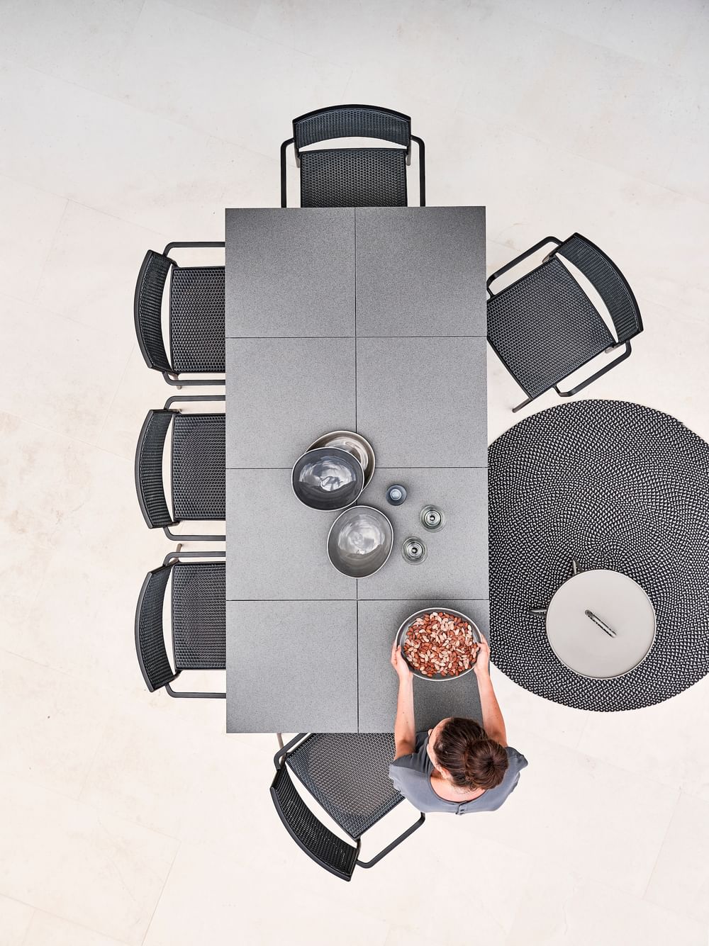 Less Chair Lavagrey Weave Pure Table Tiles Defined On The Move