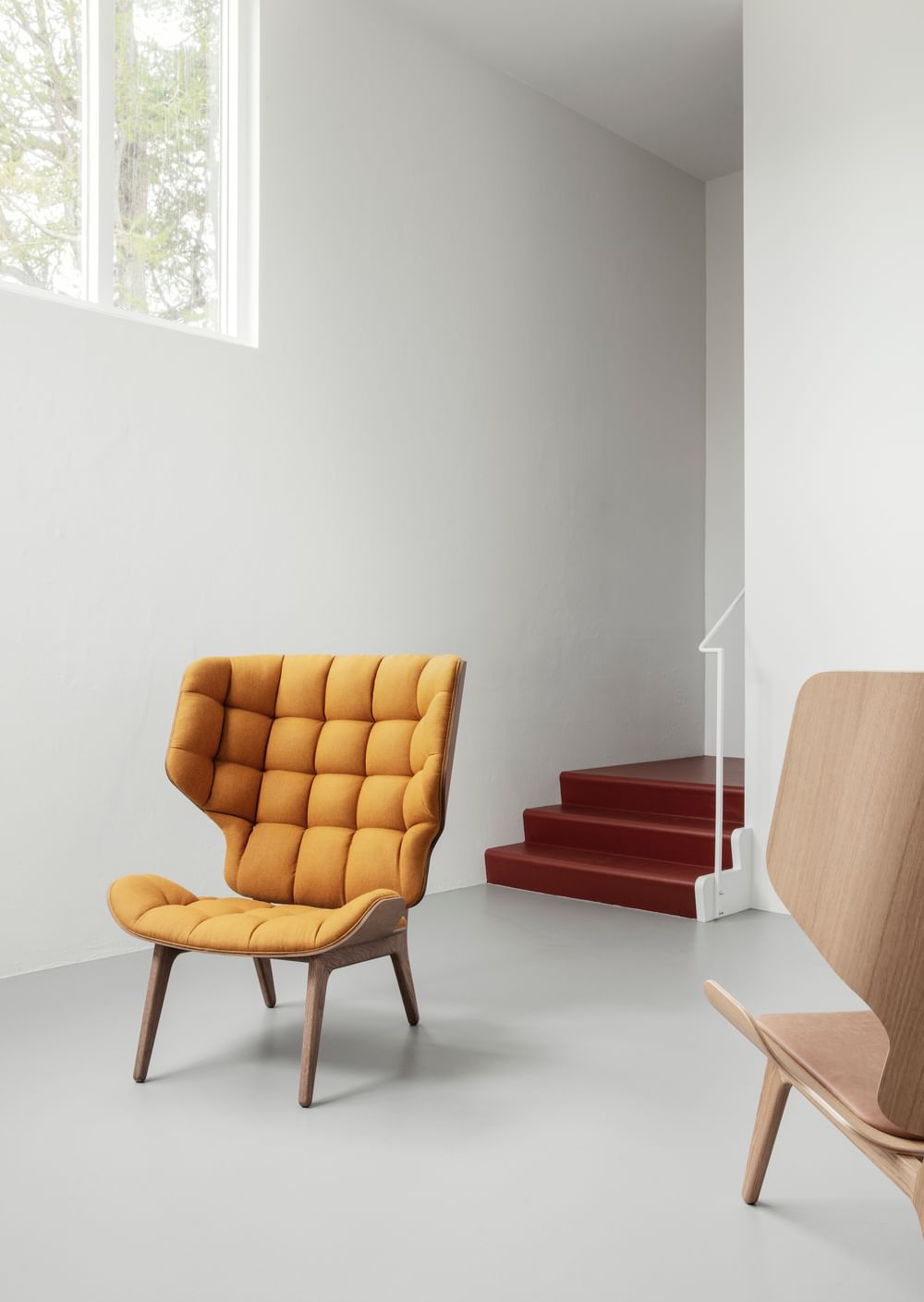 NORR11 mammoth chair insitu yellow haute living