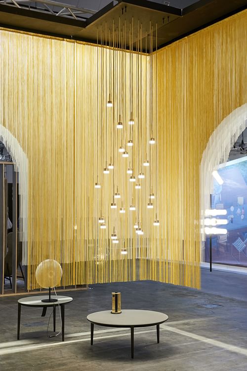 Rakumba City Lights Chandelier Insitu