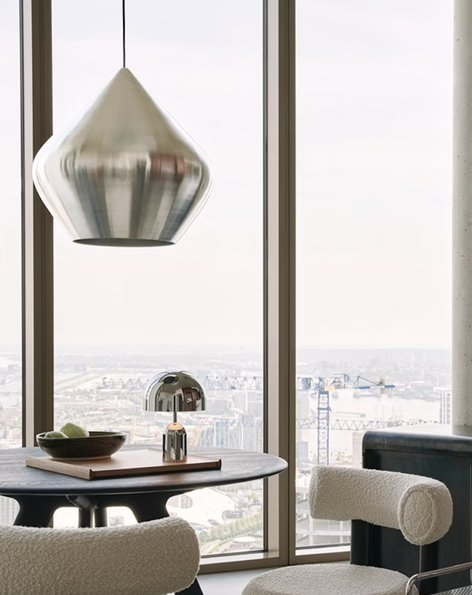 Tom Dixon Unbeaten Stout Pendant In Situ