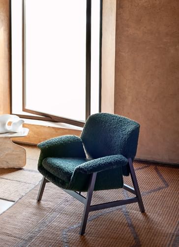 Tacchini Agnese Armchair Fluffy Upholstered