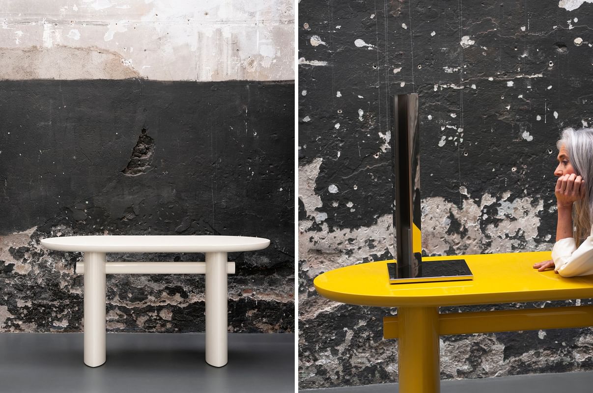 Discover the essence of Japanese aesthetics reimagined with modern sensibilities in the Torii Love Console, a remarkable creation by Studiopepe. Drawing inspiration from the traditional Japanese torii portals, this console unveils a captivating fusion of form and function.