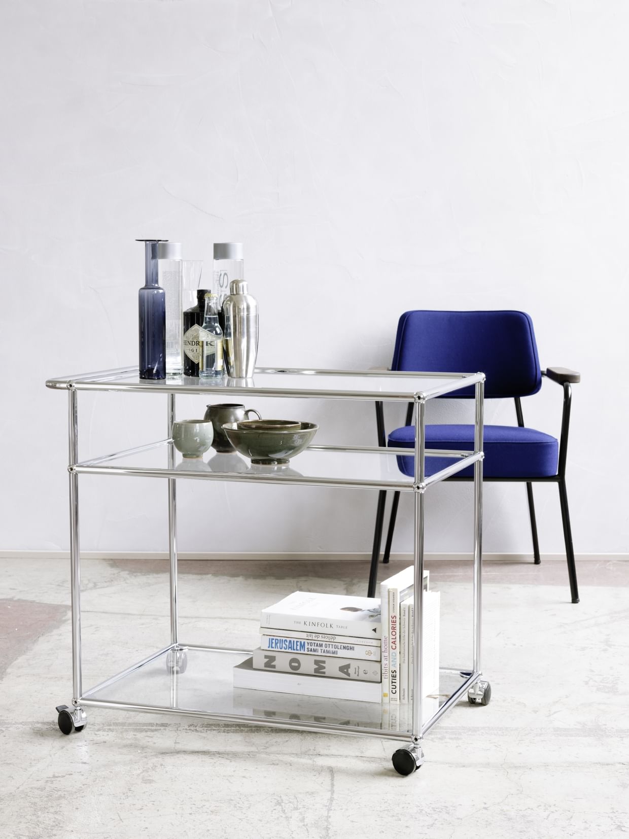 Usm Haller Serving Cart Glass Transparent 02 0013