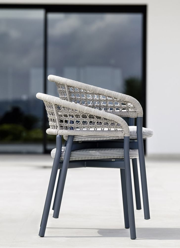 Varaschin Plinto Dining Armchair Weave
