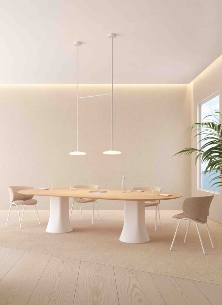 Viccarbe Cambio Table Oval White