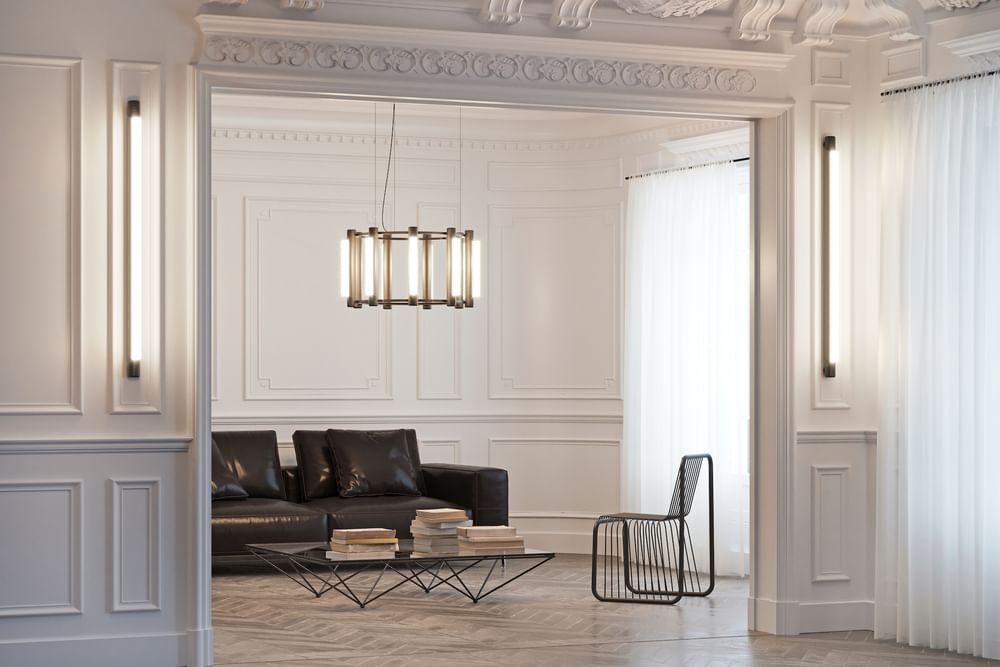 Andlight pipeline chandelier 2 insitu haute living