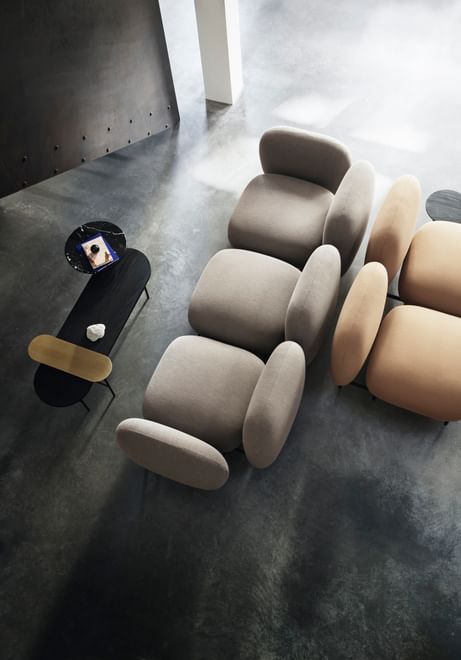 Andtradition isole sofa insitu overhead haute living