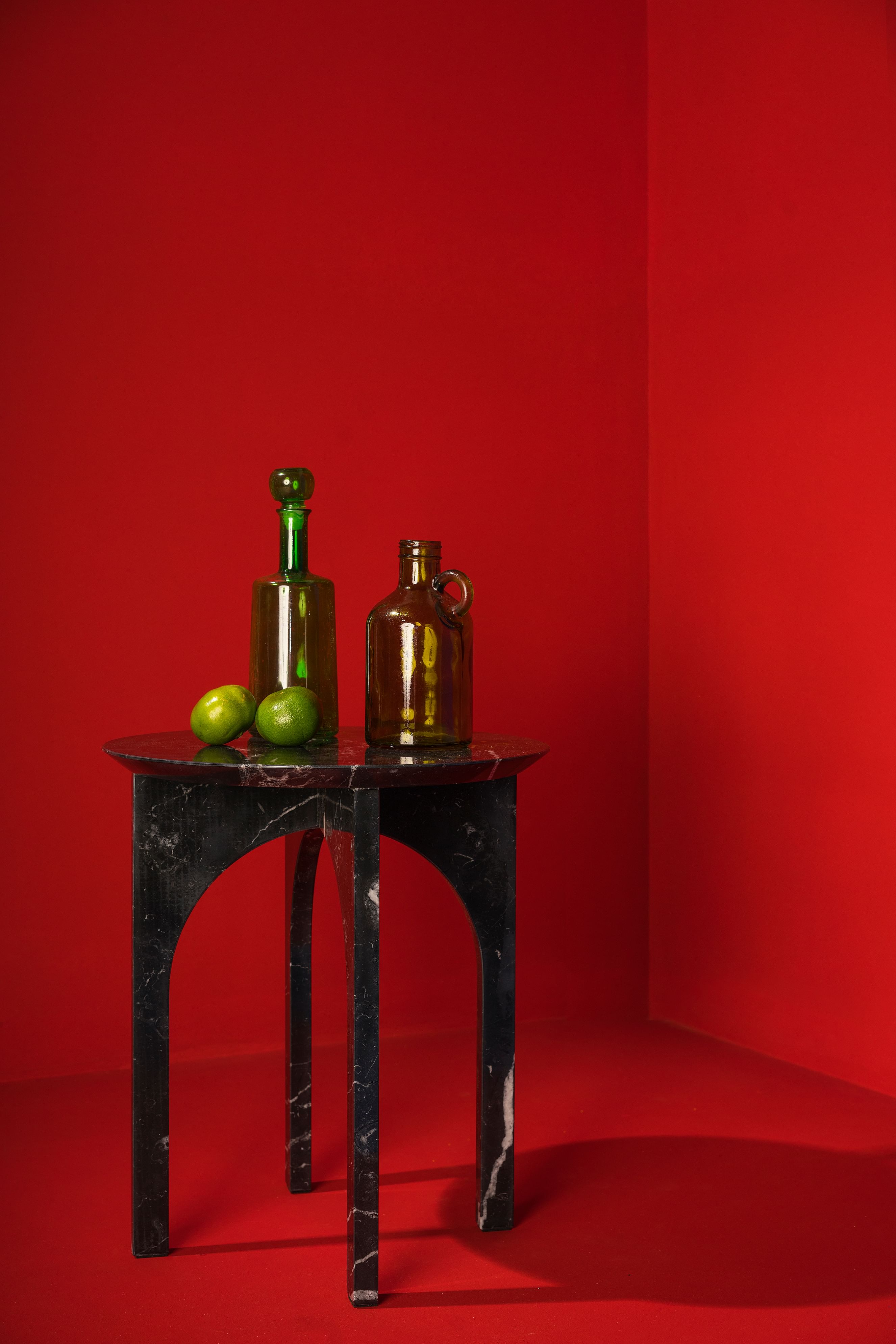 Aparentment minus arch table black haute living
