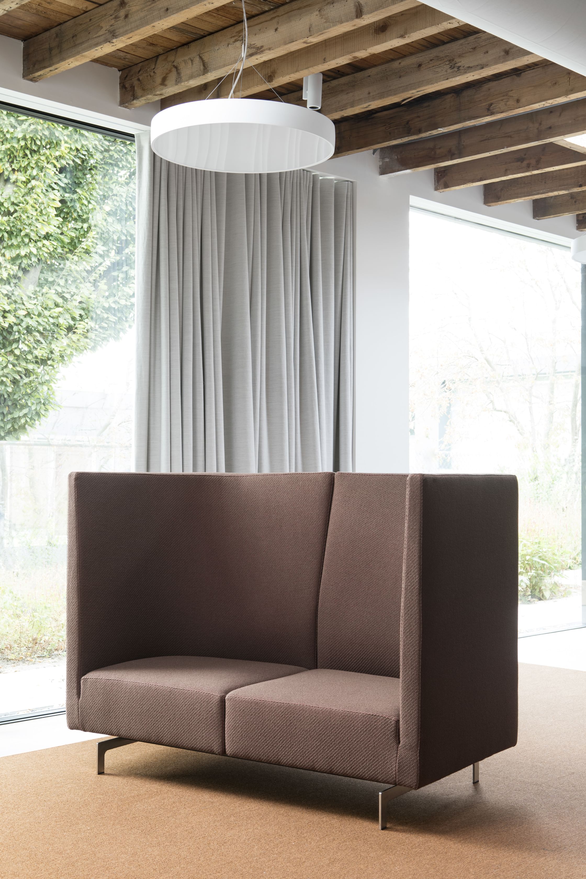Arco furniture side by side work brown haute living