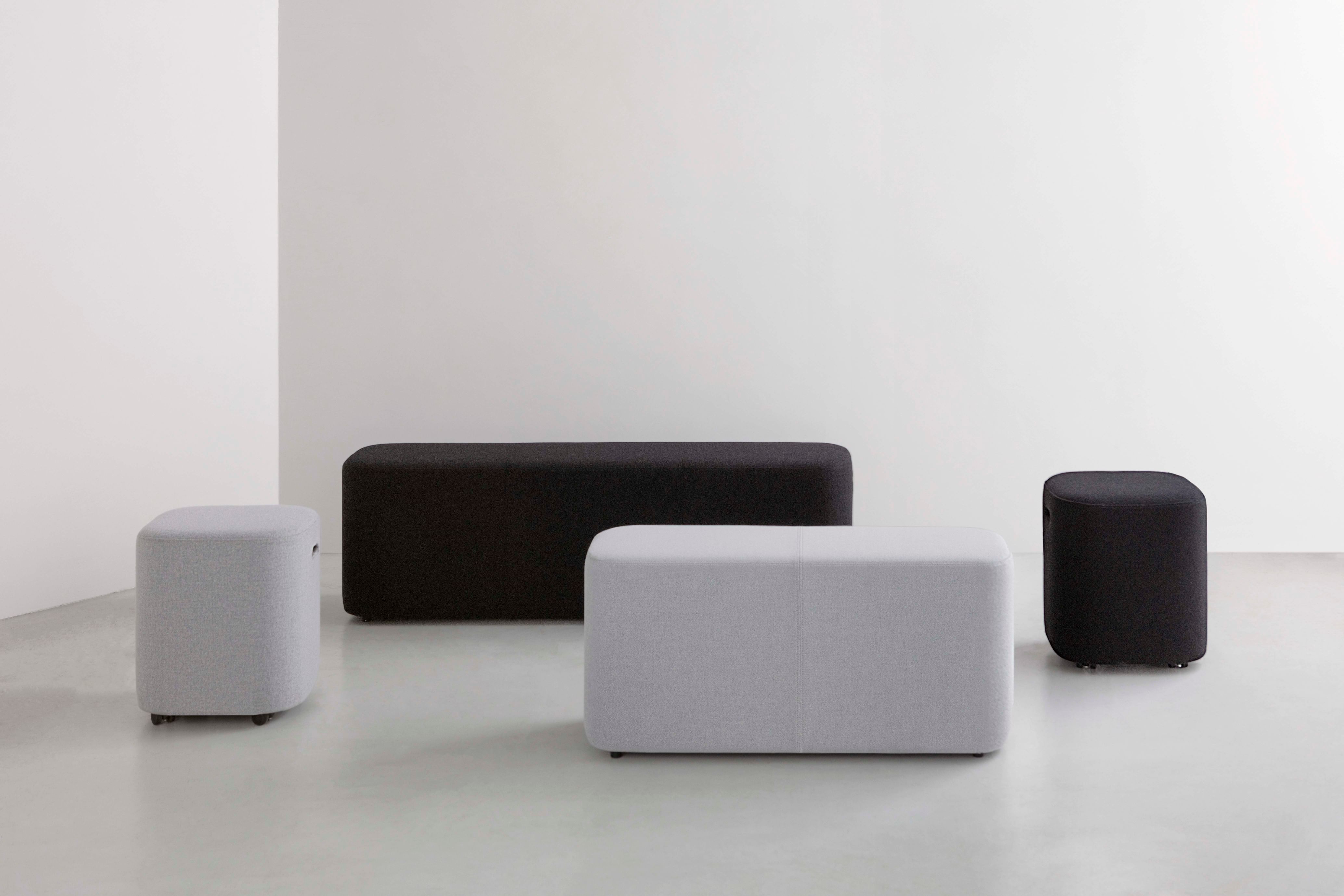 By interiors loafer bench group haute living