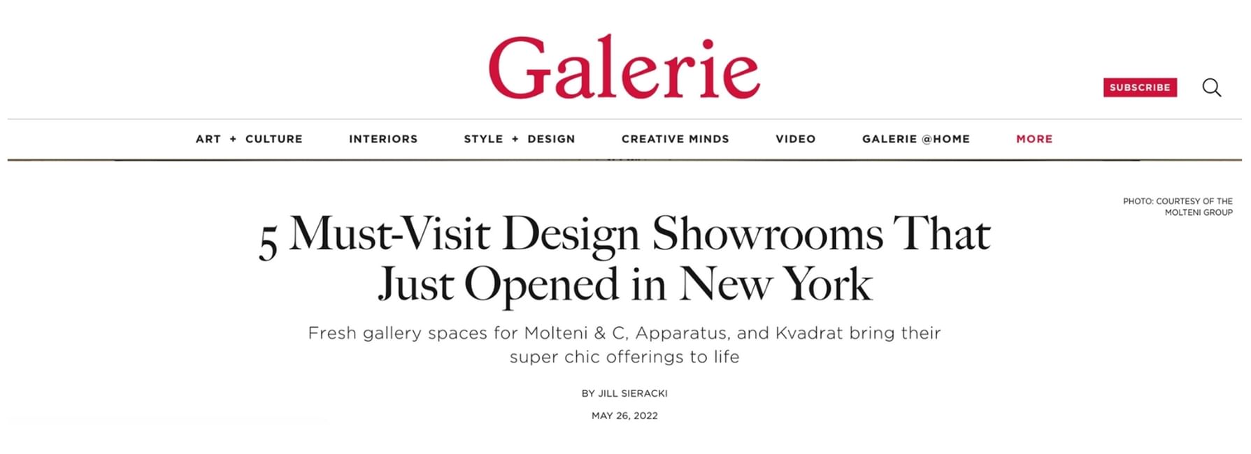 Galerie magazine article 2