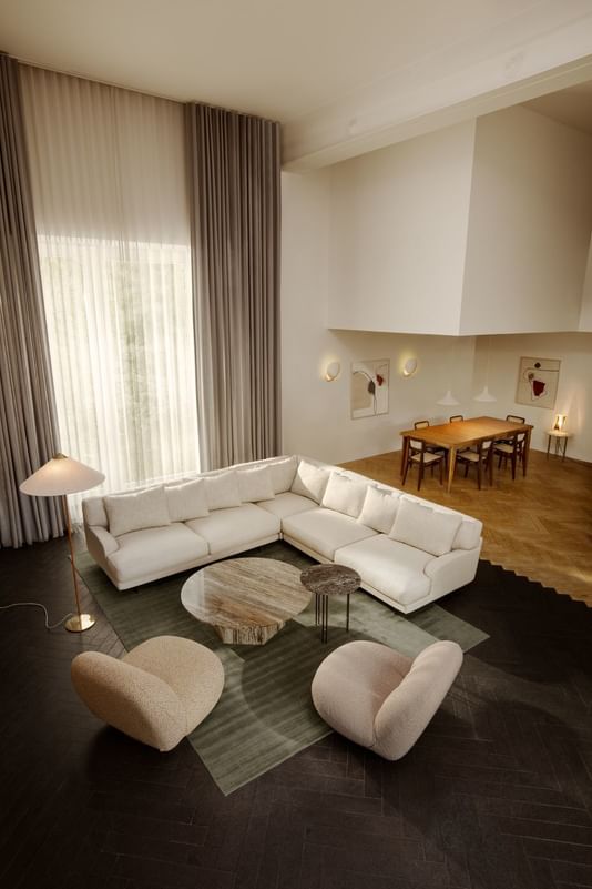 Gubi flaneur sofa insitu modular haute living