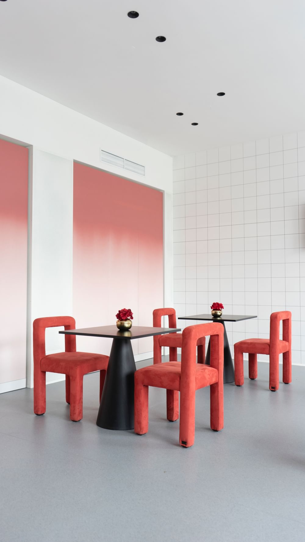 Faina furniture toptun chair red haute living