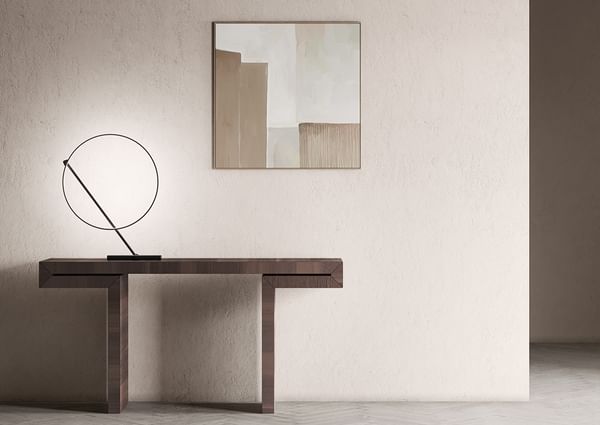 Kundalini lighting poise table lamp insitu haute living