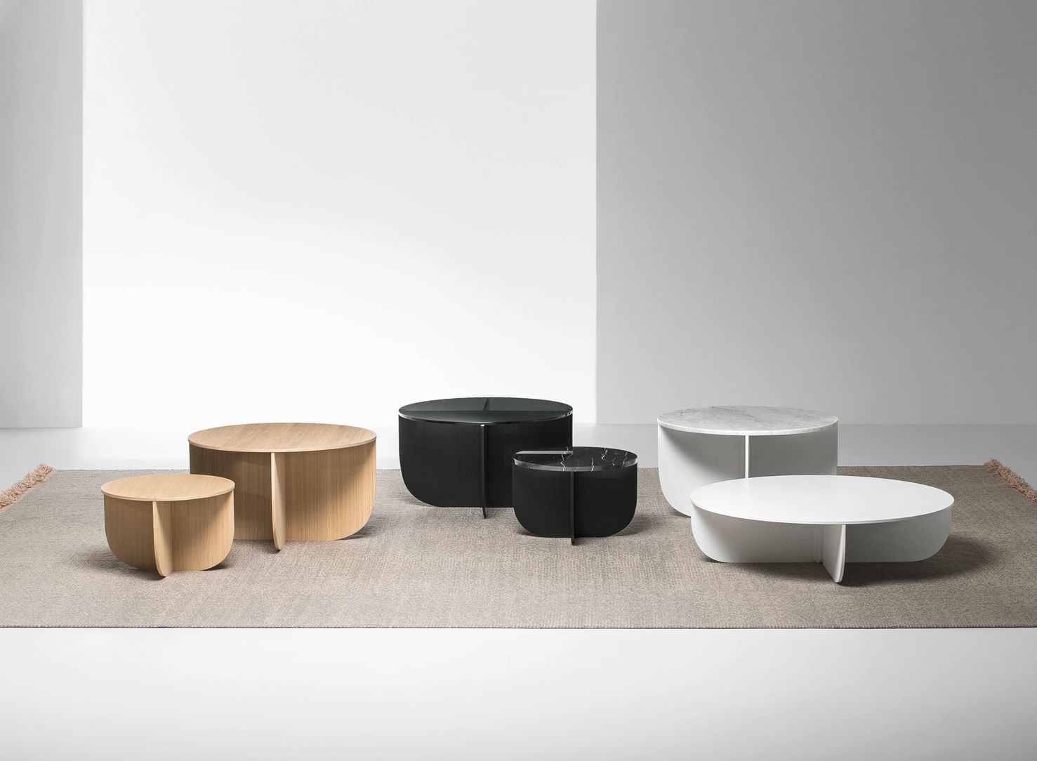 Lacividina mil coffee table three colors haute living