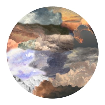 Moooi carpets walking on clouds dawn round haute living
