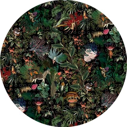 Moooi carpets extinct animals menagerie round haute living