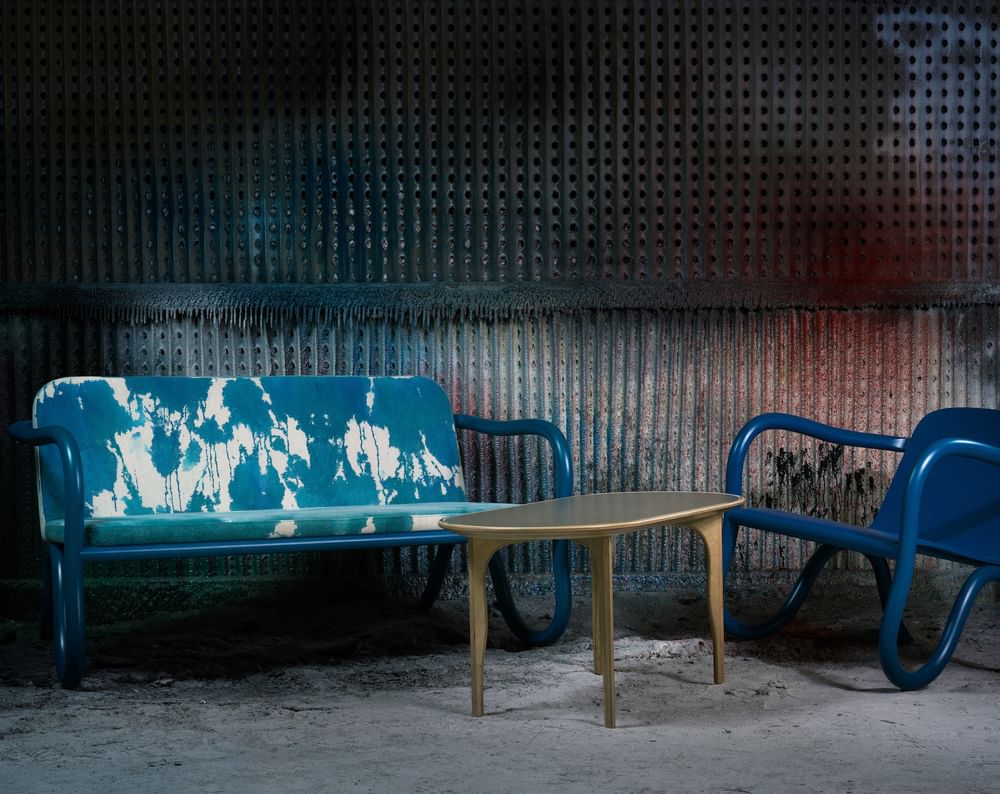 Made by choice kohlo two seater blue insitu haute living