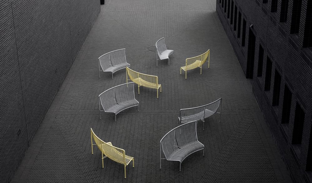 Massproductions roadie bench assorted haute living