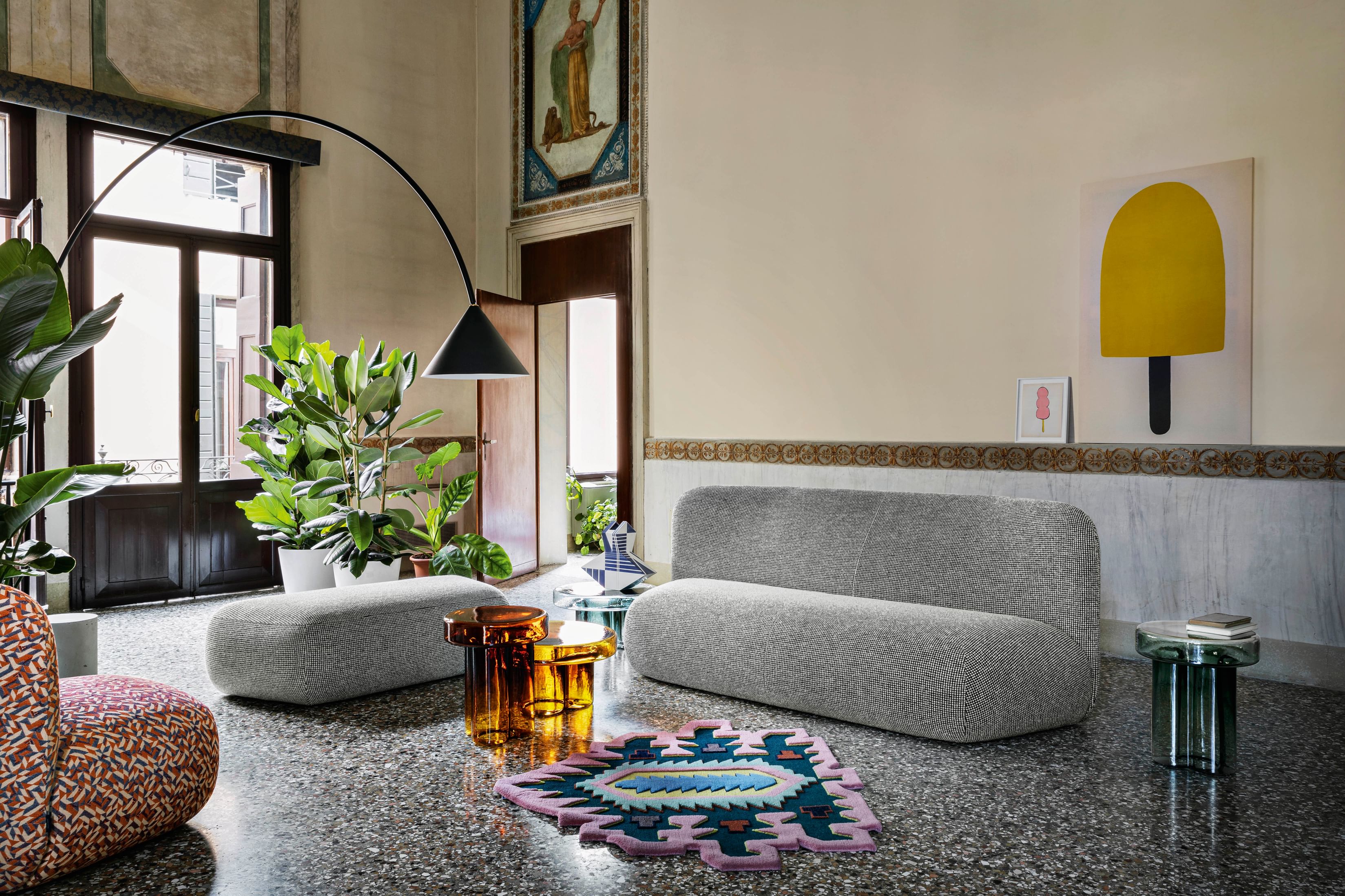 Miniforms botera sofa grey insitu haute living