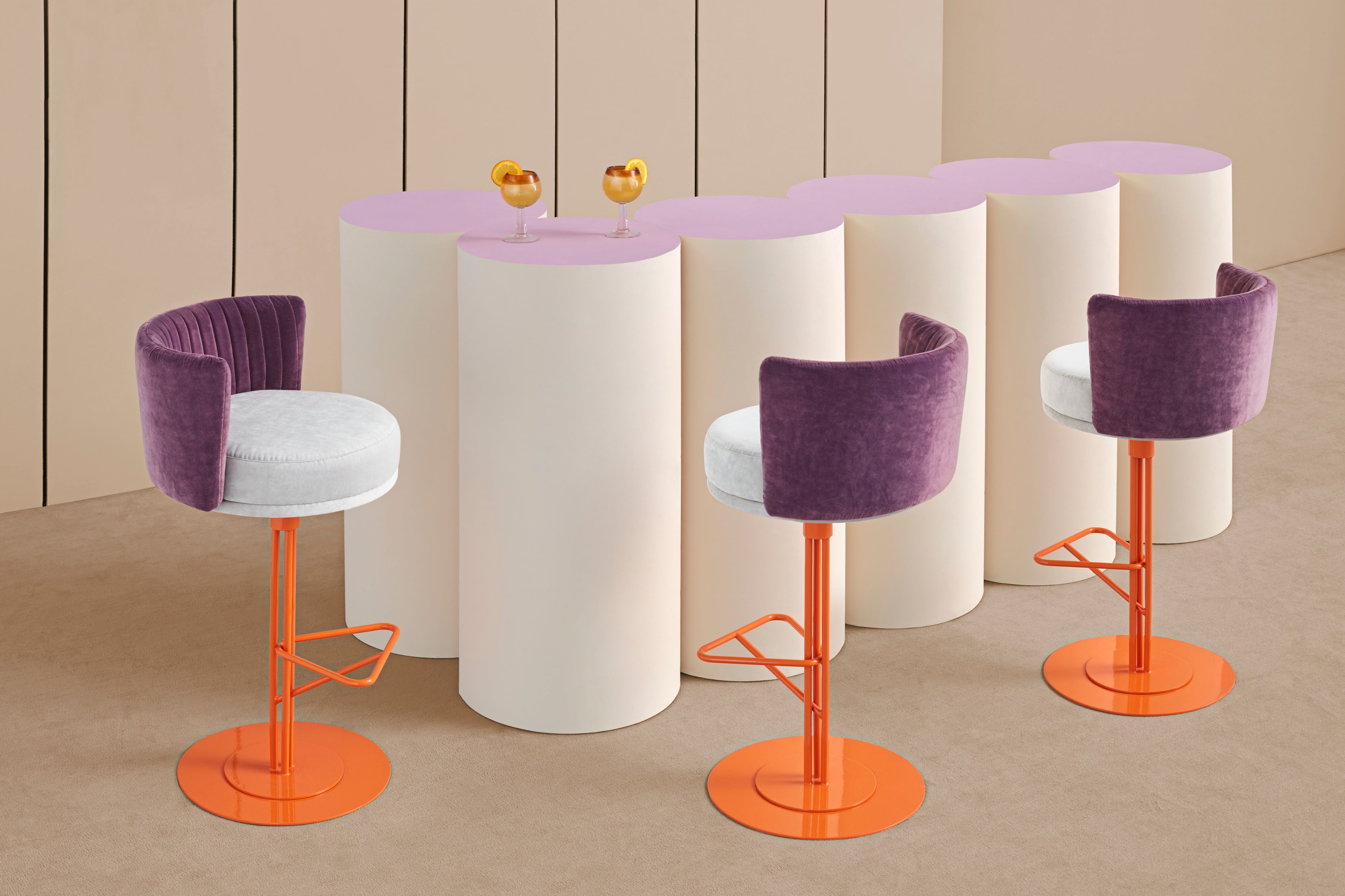 Missana-orange-athens-barstool-insitu-haute-living