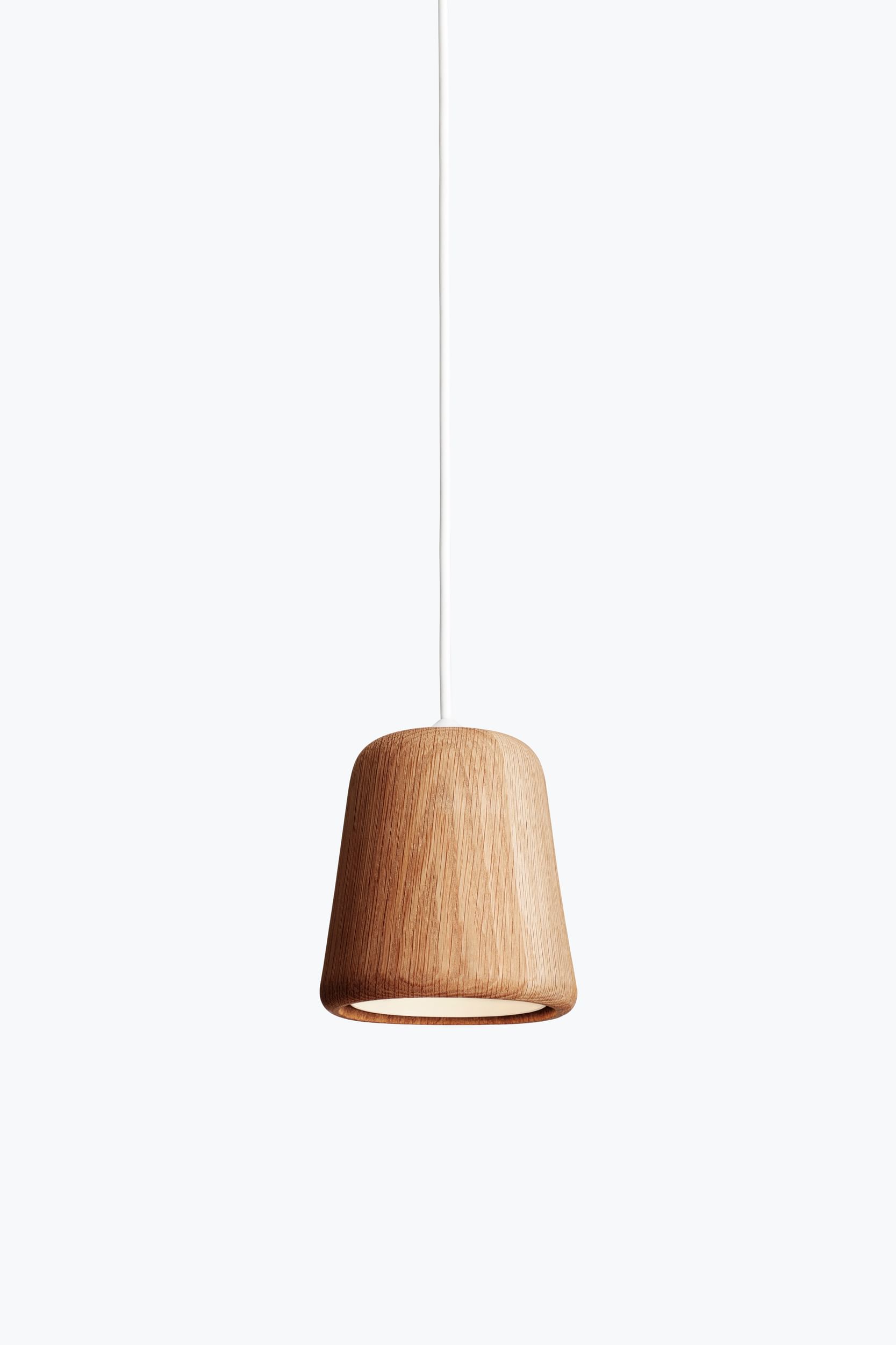 New works furniture material pendant natural oak grey haute living