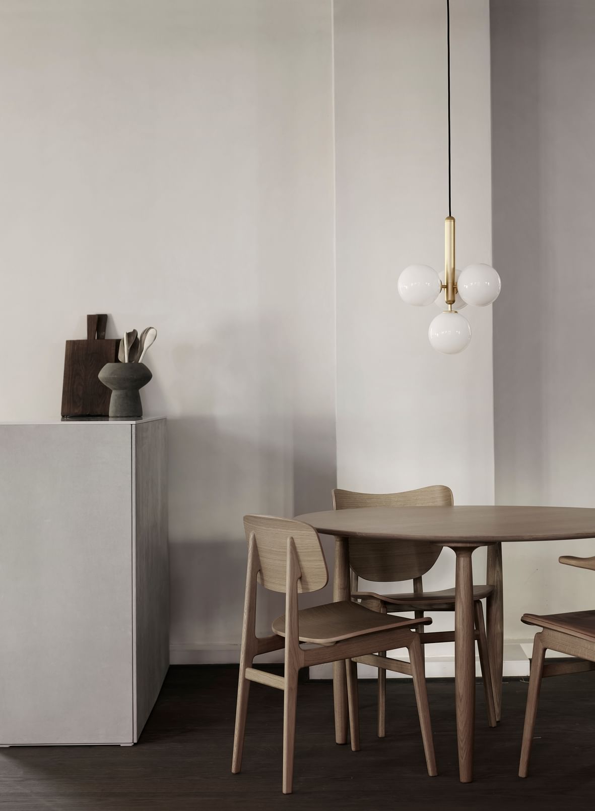Nuura miira 4 brass opal insitu haute living
