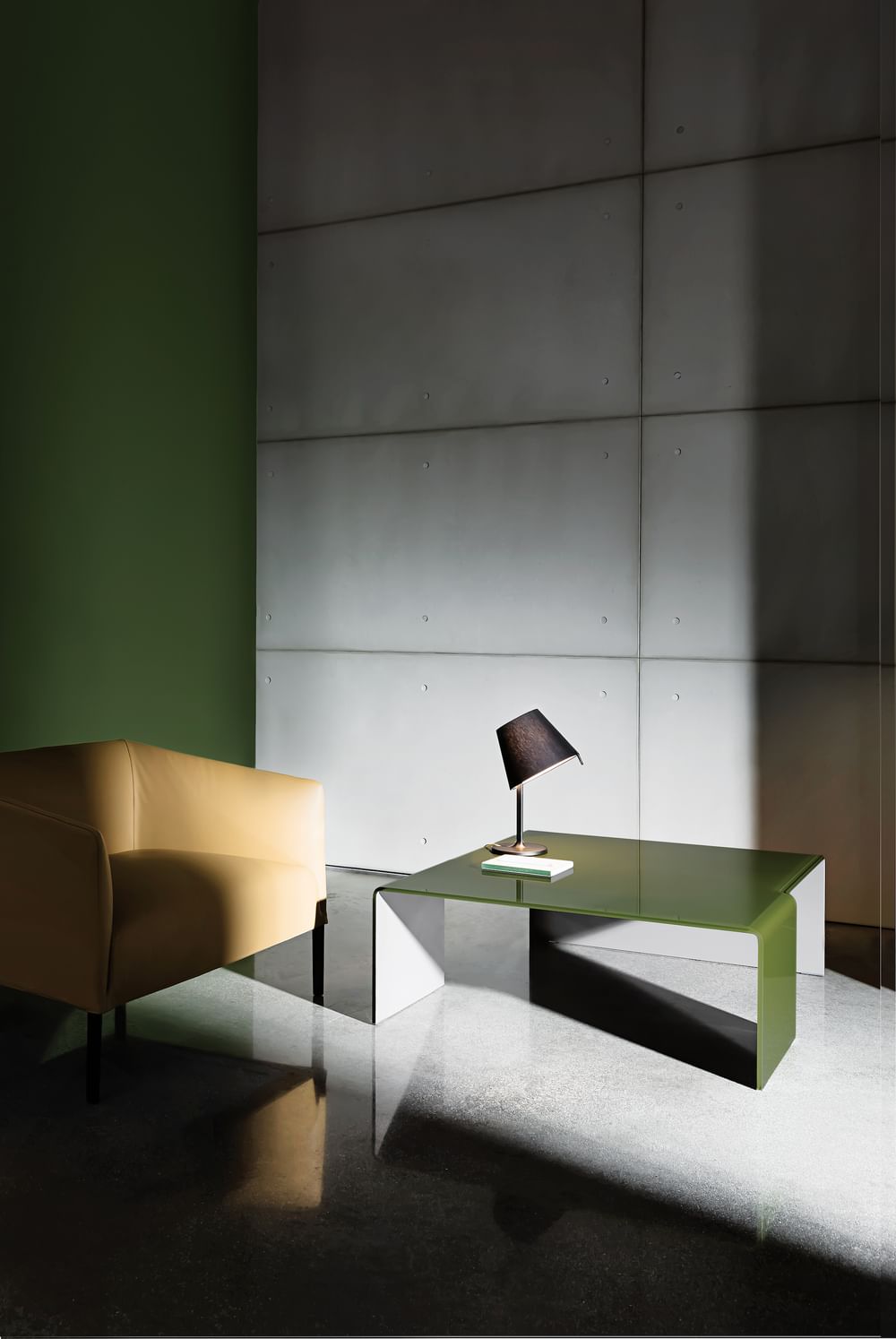 Sovet green glass spider coffee table haute living