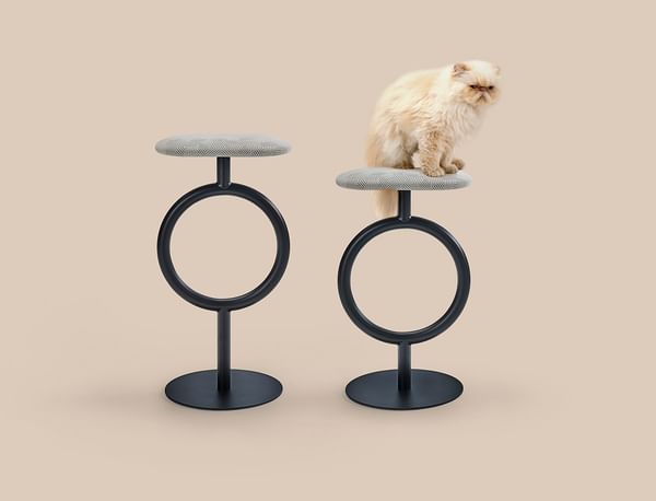Sancal furniture totem stool grey insitu haute living