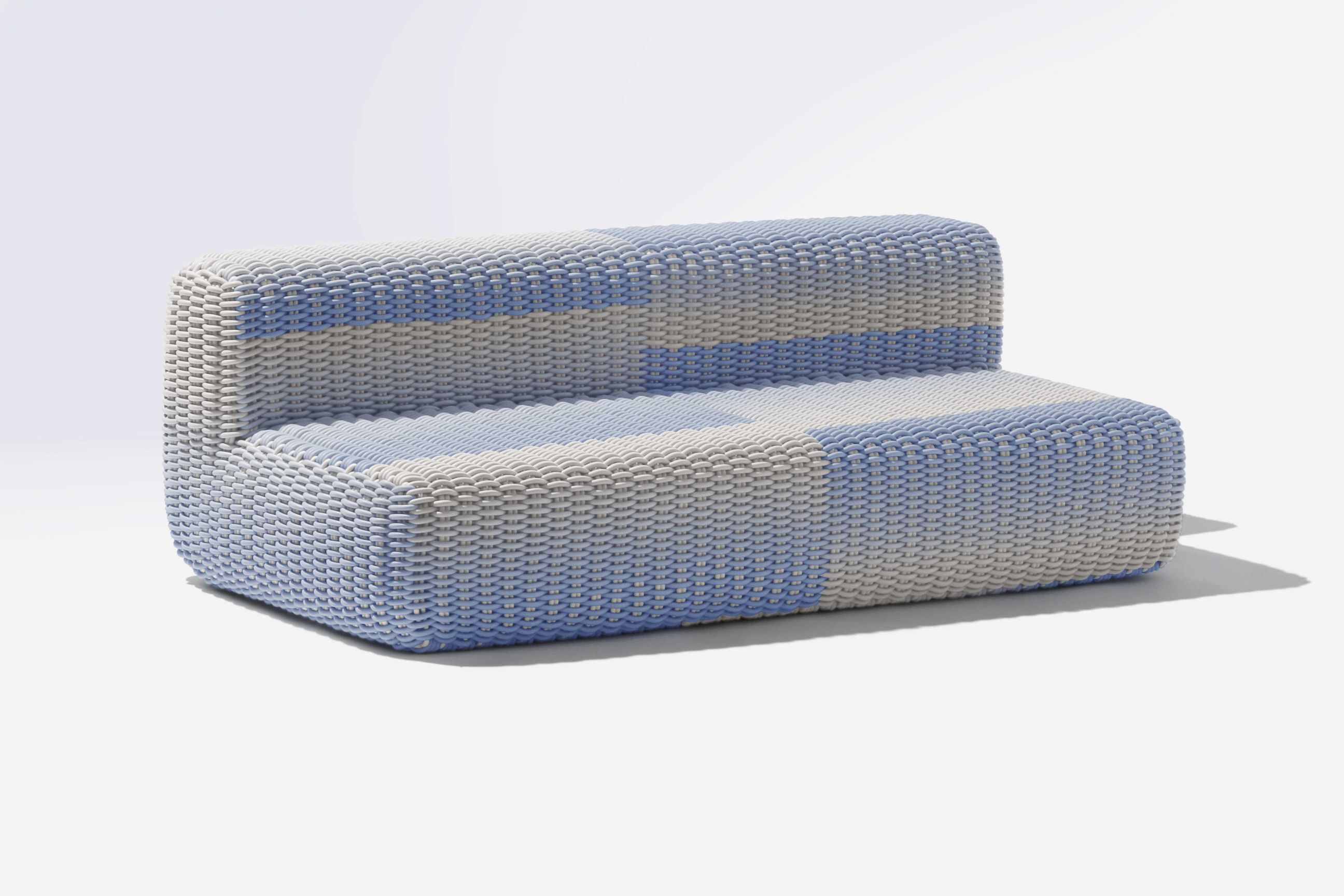 The new Chroma Sofa, available in a variety of color combinations. 