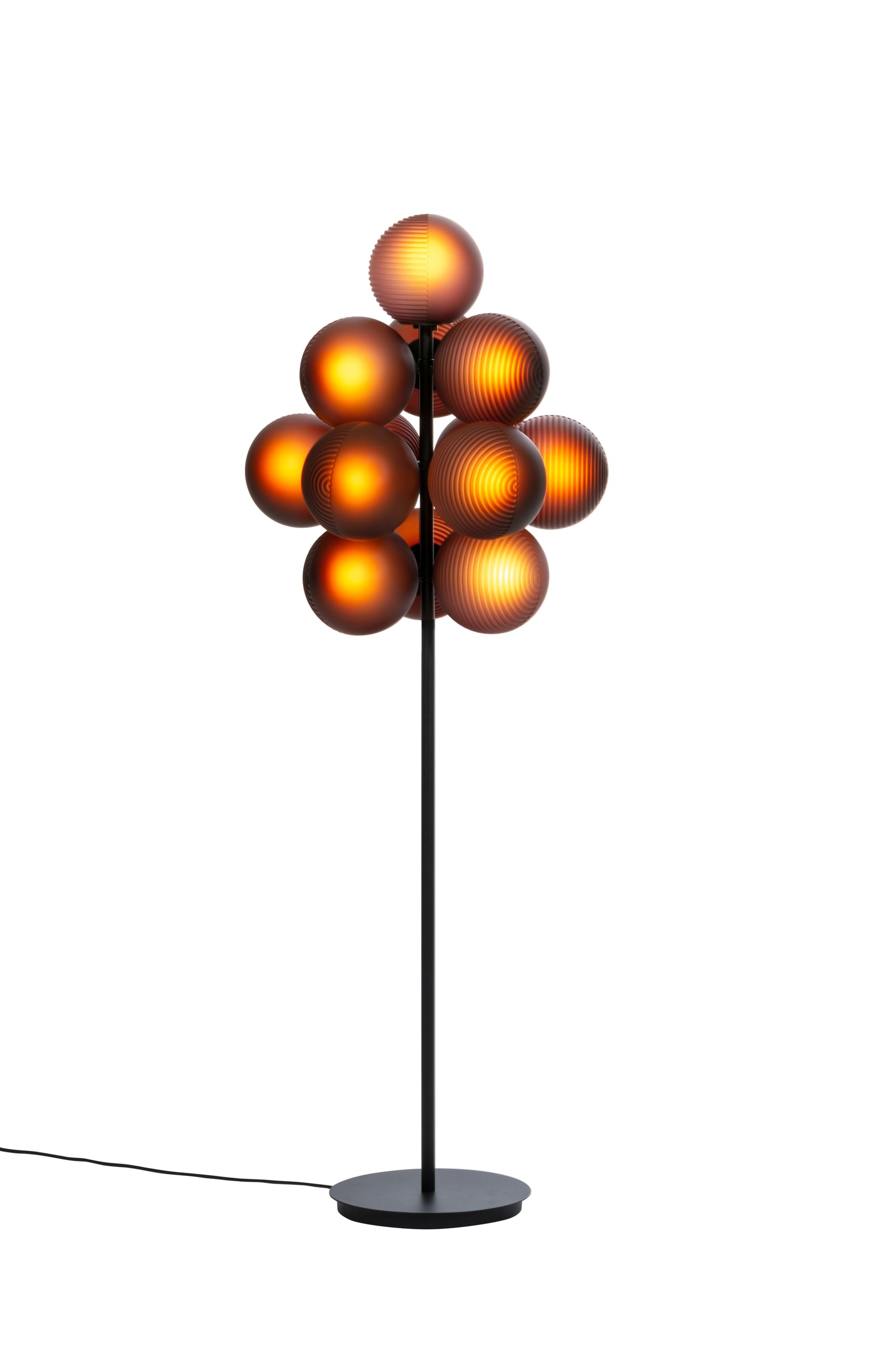 Pulpo big stellar grape lamp purple lit haute living