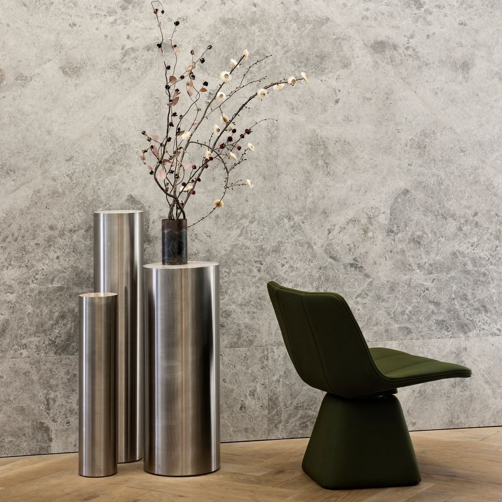 Resident furniture volley chair green insitu haute living