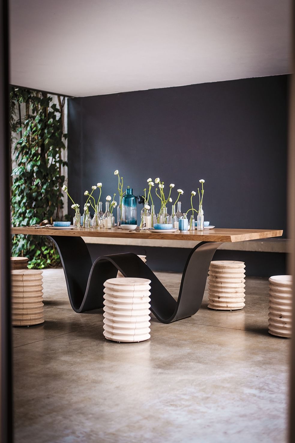 Riva 1920 bree e onda table insitu haute living