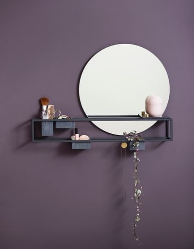 Woud mirror box insitu haute living