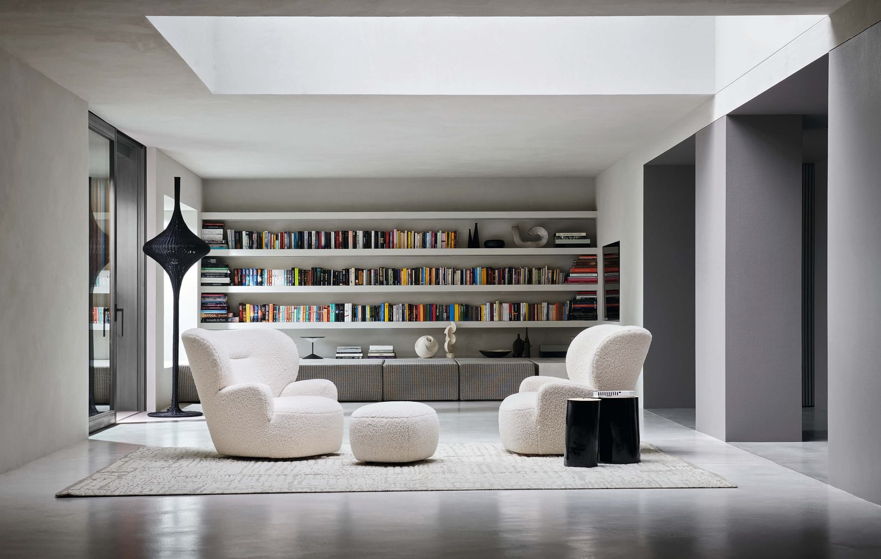 Gervasoni Loll Wingback Armchair Interior swivel