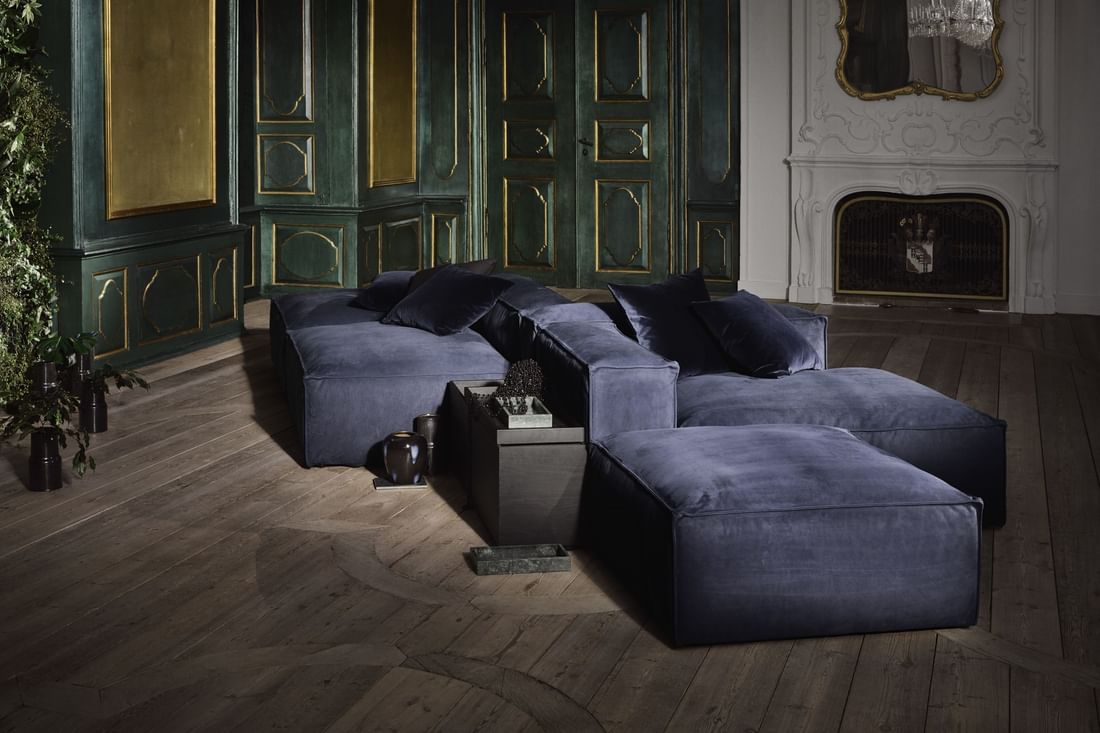 Bolia-blue-velvet-cosima-modular-sofa-haute-living