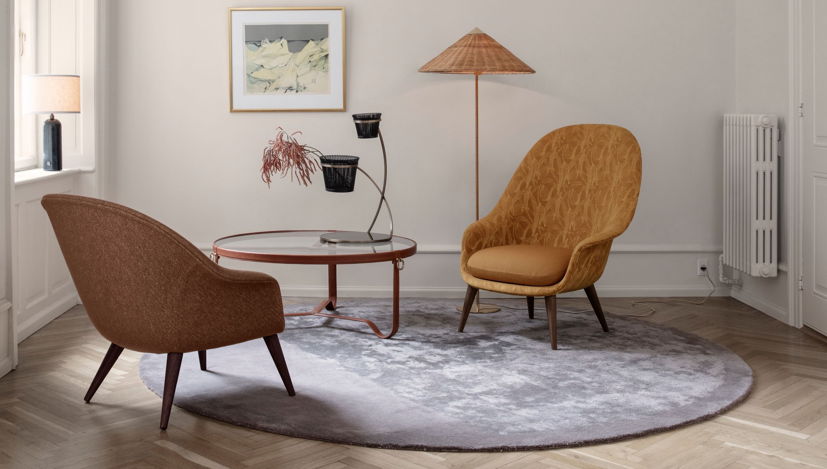 Gubi Bat High Insitu Orange Haute Living