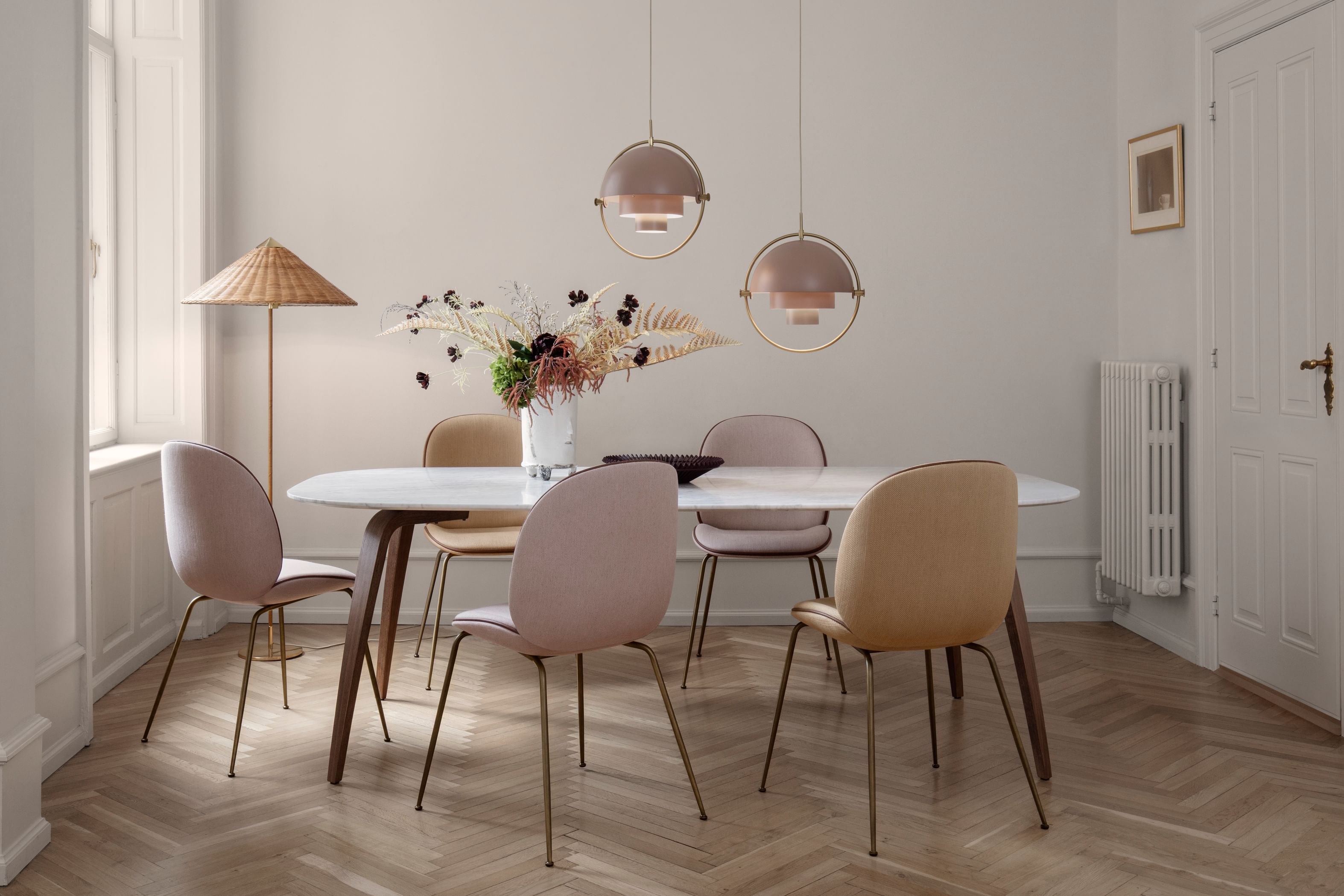 Gubi beetle chair dining insitu haute living