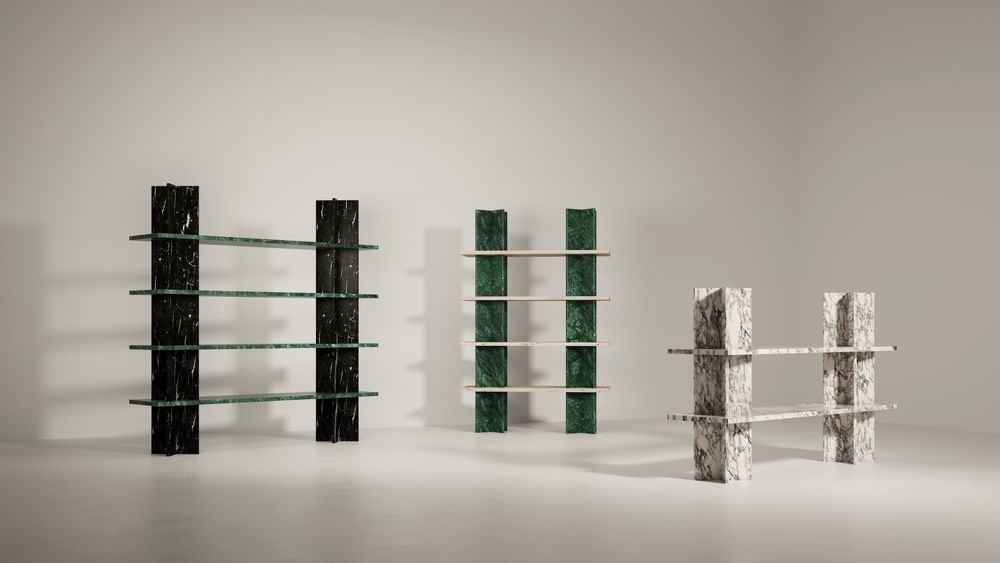 La chance furniture monument shelving system haute living