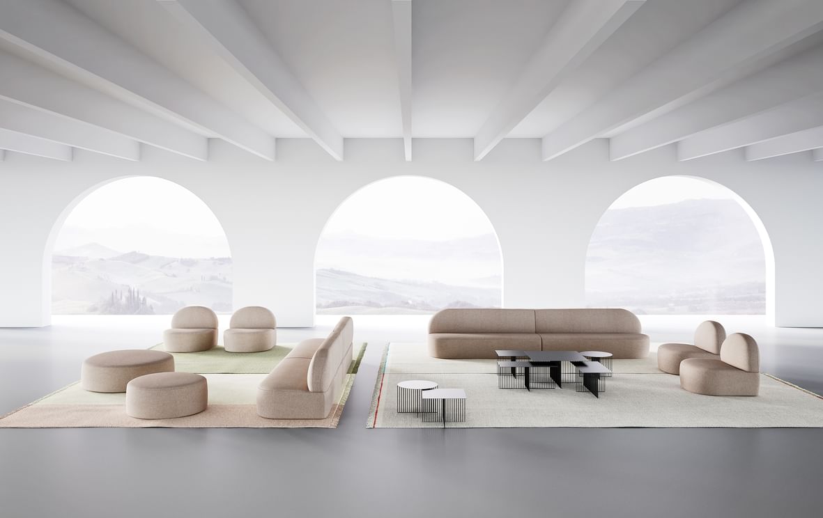 Lacividina guest modular sofa with chairs haute living