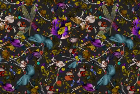 Moooi carpets biophilia dark slate rectangle haute living