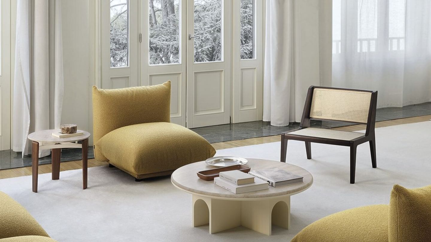 Arflex Delta Vienna Armchair Wood Weave