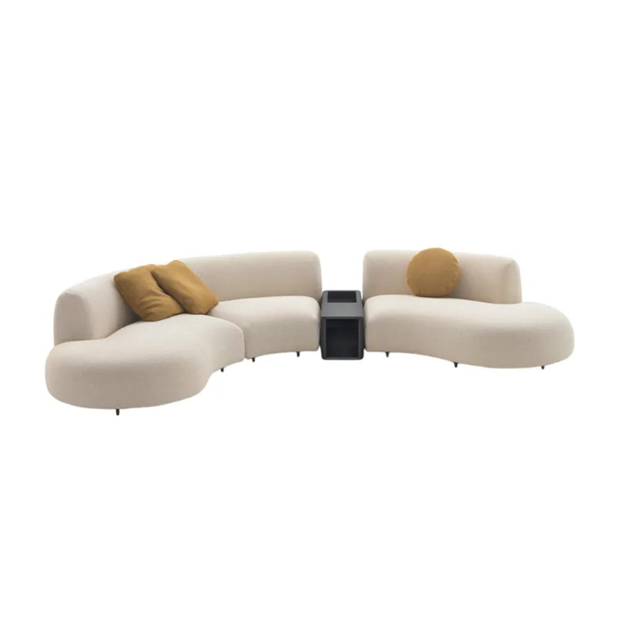 LIVING HOUSE モコアソファ Hommoo Sectional Sofa Free Combination Sectional Couch, L Shaped